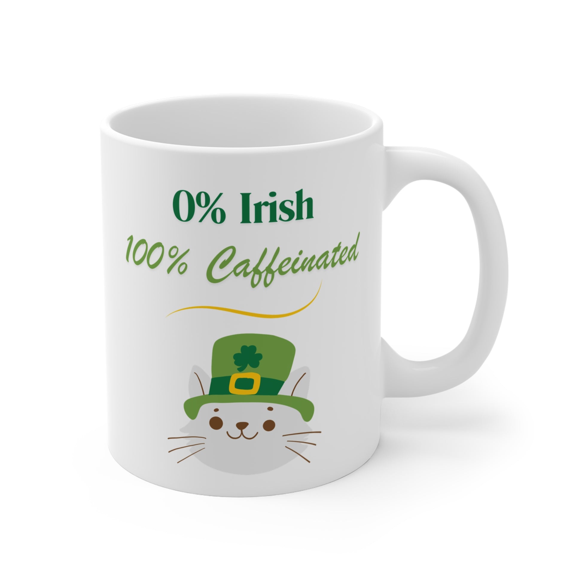 cat mug for coffee lovers st patricks day