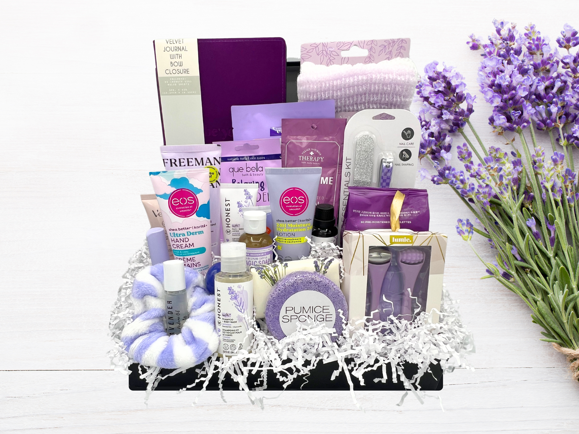 care package for women,  Stress Relief Spa Gift Set—a luxurious collection of handpicked products designed to help you unwind, relax, and rejuvenate from head to toe. Whether you're treating yourself or surprising a loved one, this all-in-one spa gift box is perfect for soothing stress and restoring balance.