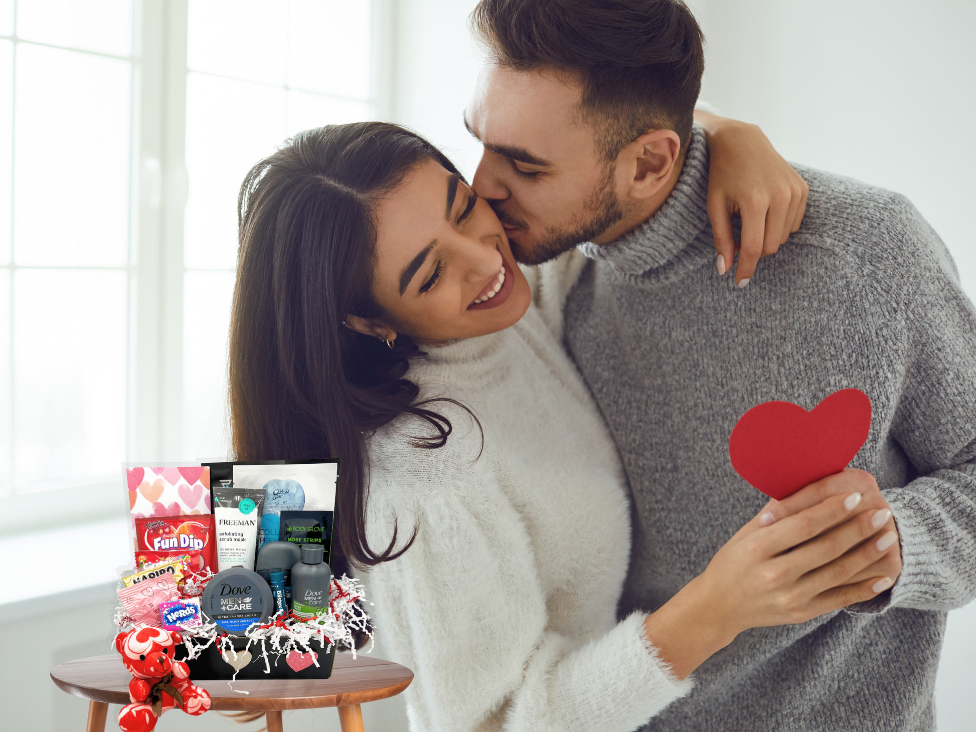 valentines day gift box for him, gift set for him on valentines day