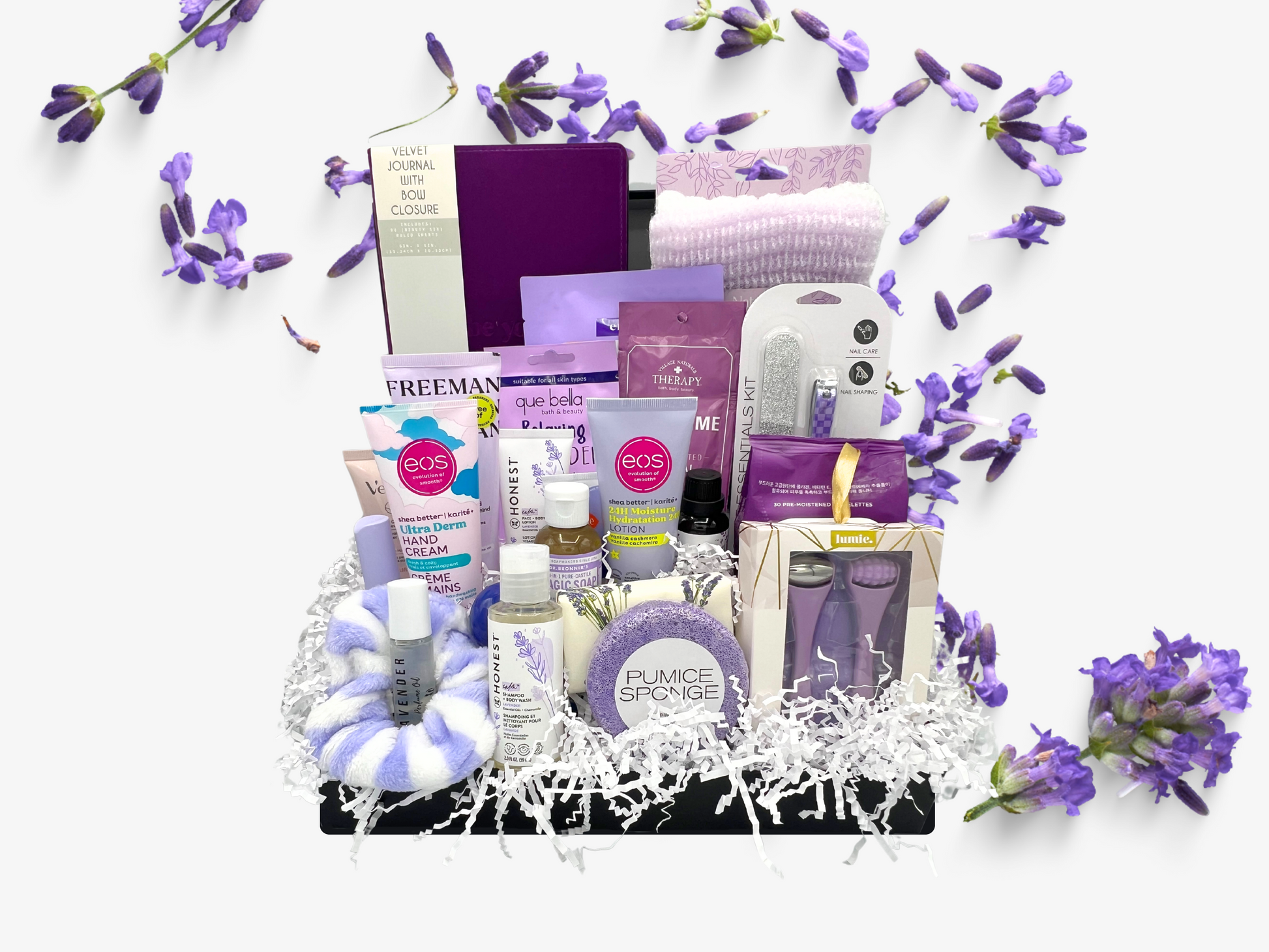 gift set for her, pamper yourself gift set, spa day at home,  Stress Relief Spa Gift Set—a luxurious collection of handpicked products designed to help you unwind, relax, and rejuvenate from head to toe. Whether you're treating yourself or surprising a loved one, this all-in-one spa gift box is perfect for soothing stress and restoring balance.