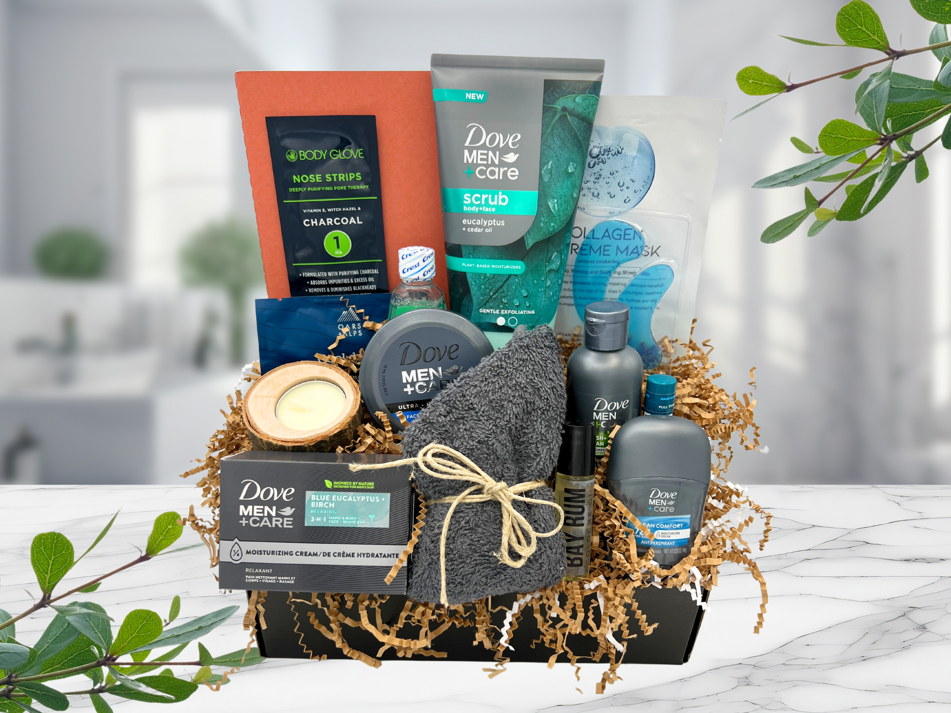 deluxe gift box for men, deluxe gift box for him, care kit for men, mens toiletry kit, mens travel kit, mens self care kit,, gift box for him, skincare gift box for him, skin care for him, skincare for him, gift box for men, self care gift box for him, gift box for men,