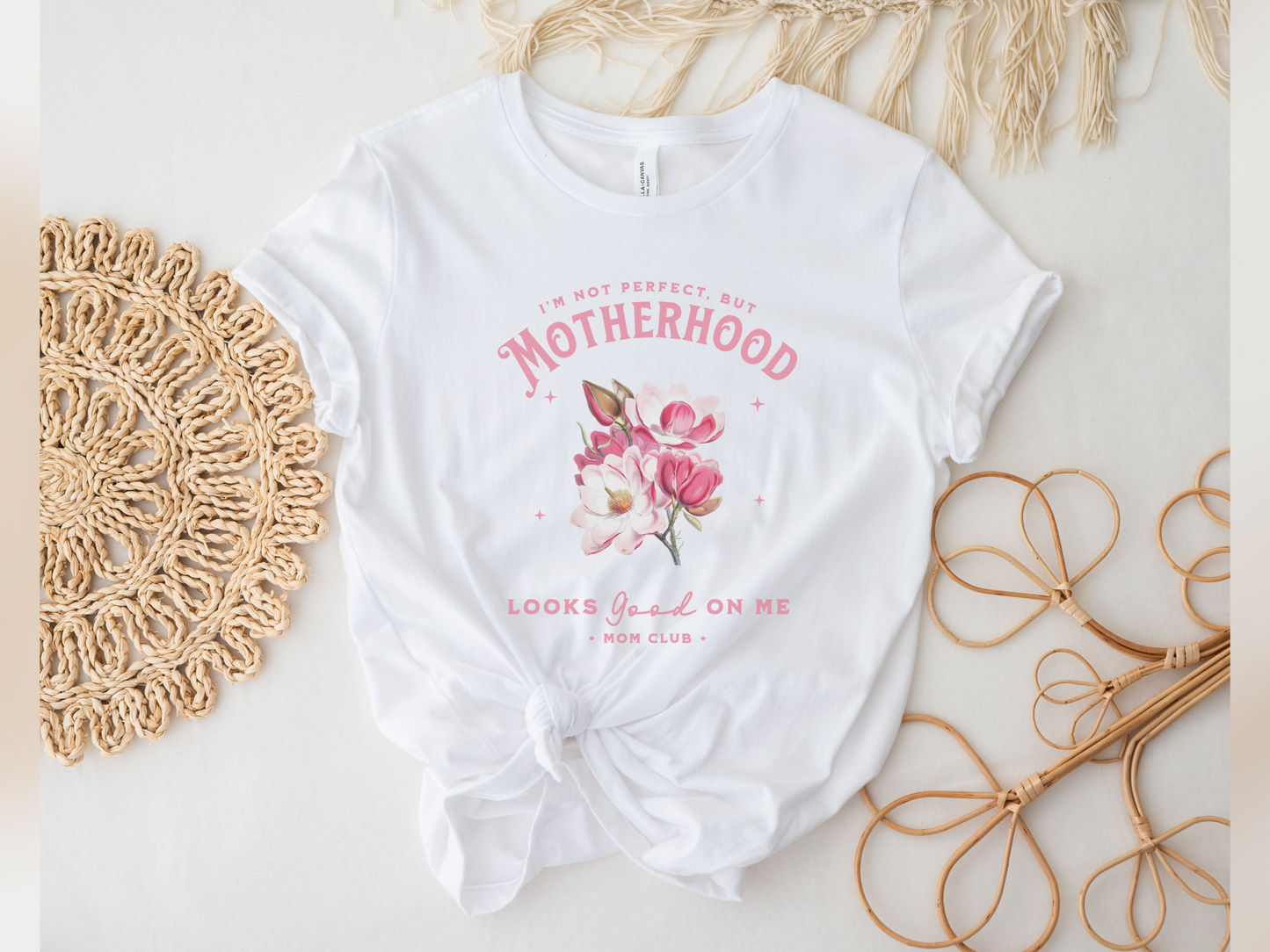 shirt for mom, gift for new moms, mothers day shirt, floral pink and white tee shirt, inspirational t-shirt
