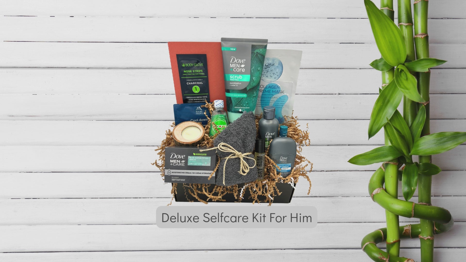 fathers day gift box, gift for dad, mens self care gift box, dove mens care gift set