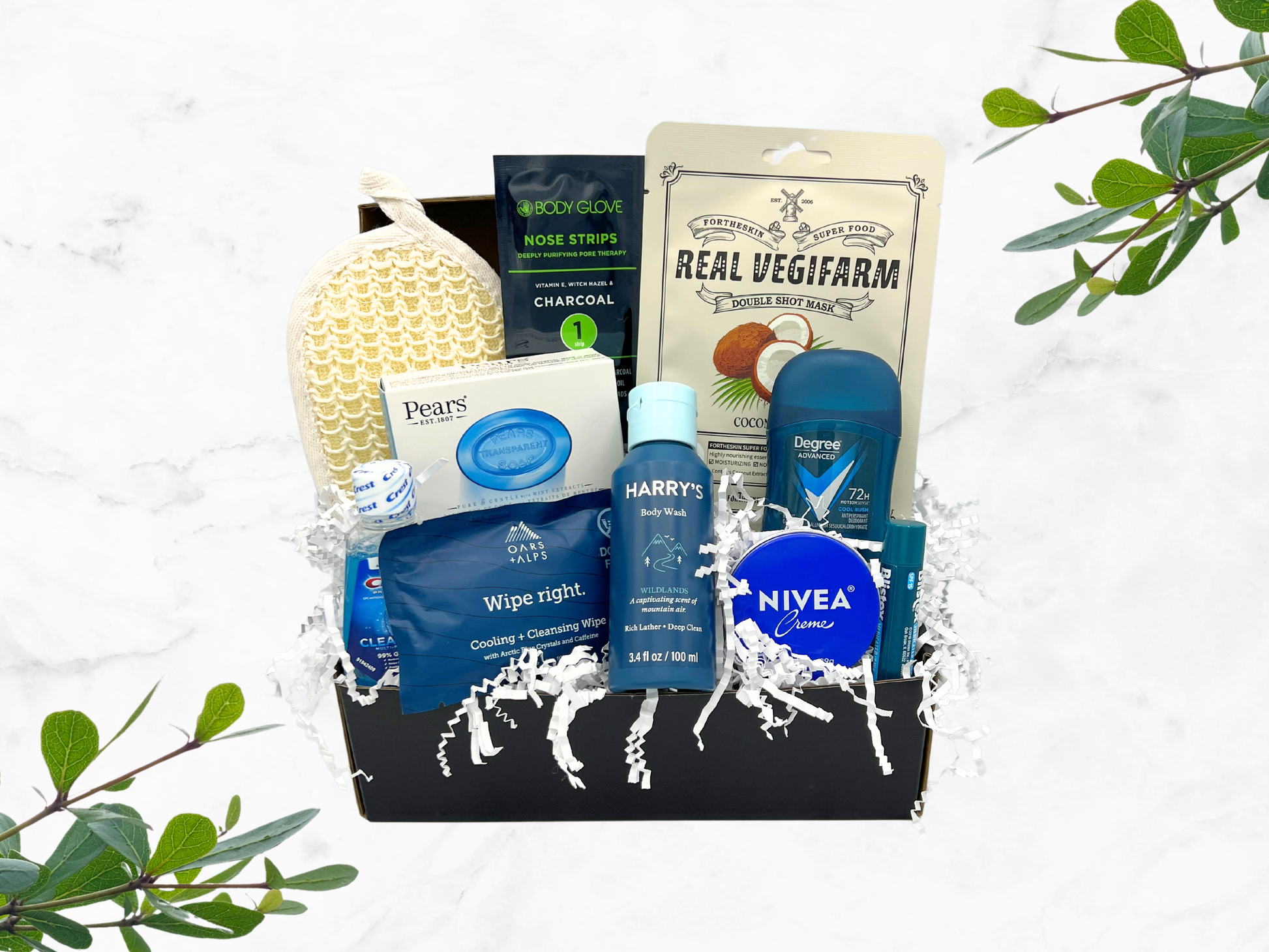 gift set for men, gift set for athletes, face care for men, skincare needs for men, skincare gift basket for him skincare gift box for men, mens body care gift basket, gift box for dad, gift basket for dad, self care gift basket for men, self care gift box for men